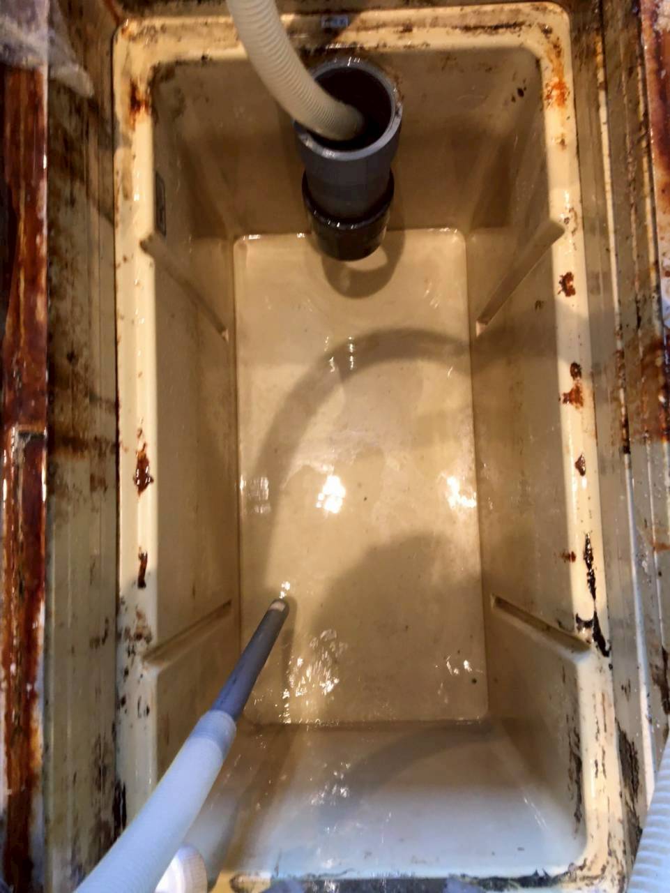 グリストラップ 機械洗浄 清掃後